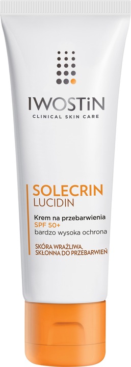 Produktbild Iwostin Solcrin Lucidin, Verfärbungscreme, SPF 50+, 50 ml (Sonnencreme, SPF 50+, 50 ml)
