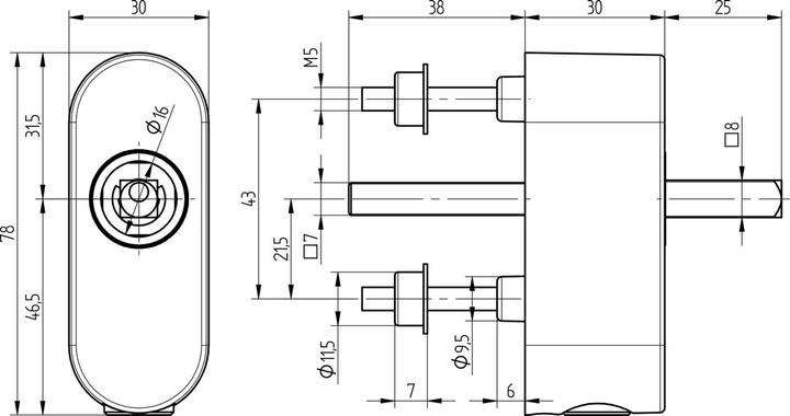 Produktbild Mega Fenstergriff 32.601/41.412