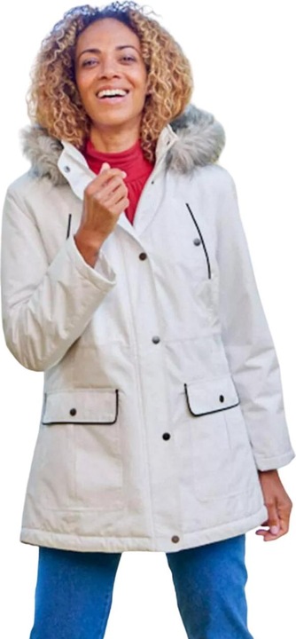 Produktbild Atlas For Women Parka mit Steppfutter und WebpelzKapuze (M)