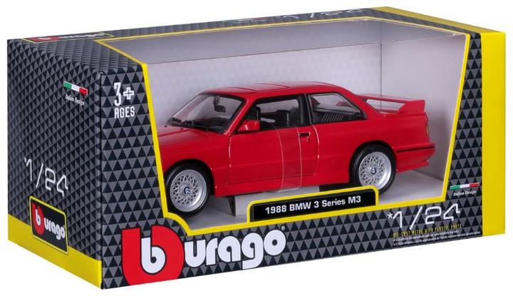 Actual product image Bburago BMW M3 (E30) 1988 1/24 red