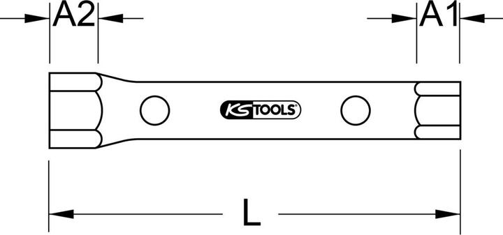 Actual product image KS Tools pipe socket wrench (22 mm)