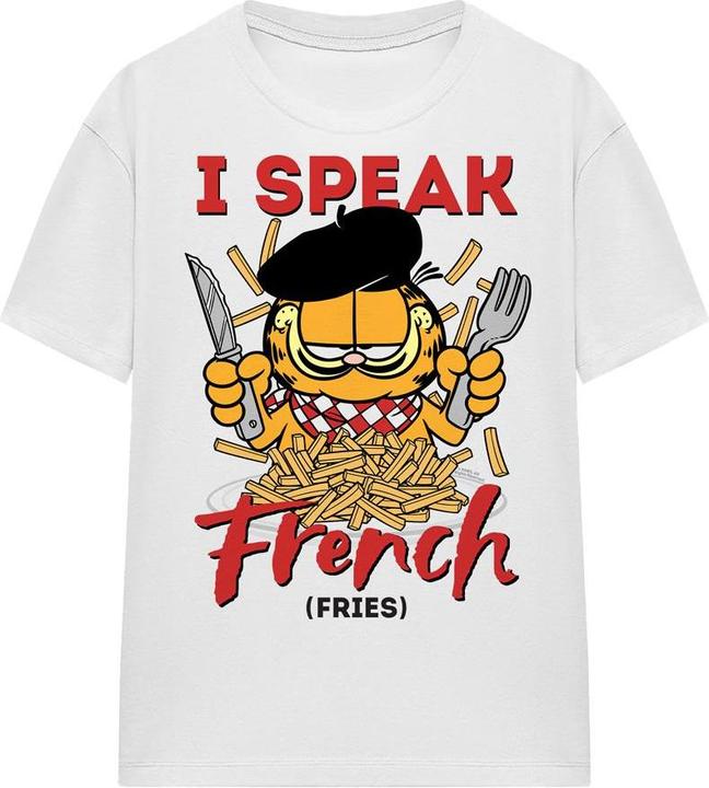 Actual product image Garfield Unisex Adult Speaking Love T-Shirt (L)