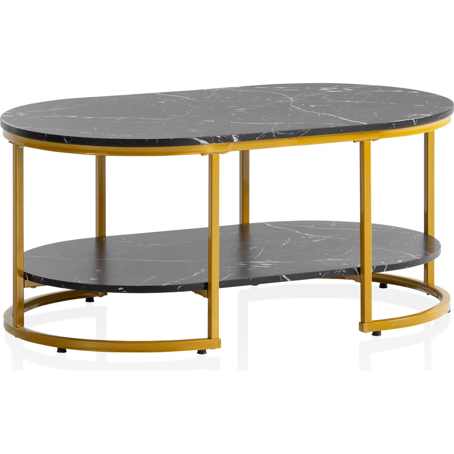 Wohnling, Couchtisch + Beistelltisch, Isabella (100 x 60 x 45 cm)