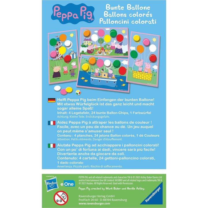 Immagine prodotto Ravensburger Peppa Pig palloncini colorati (Tedesco, Francese, Italiano)