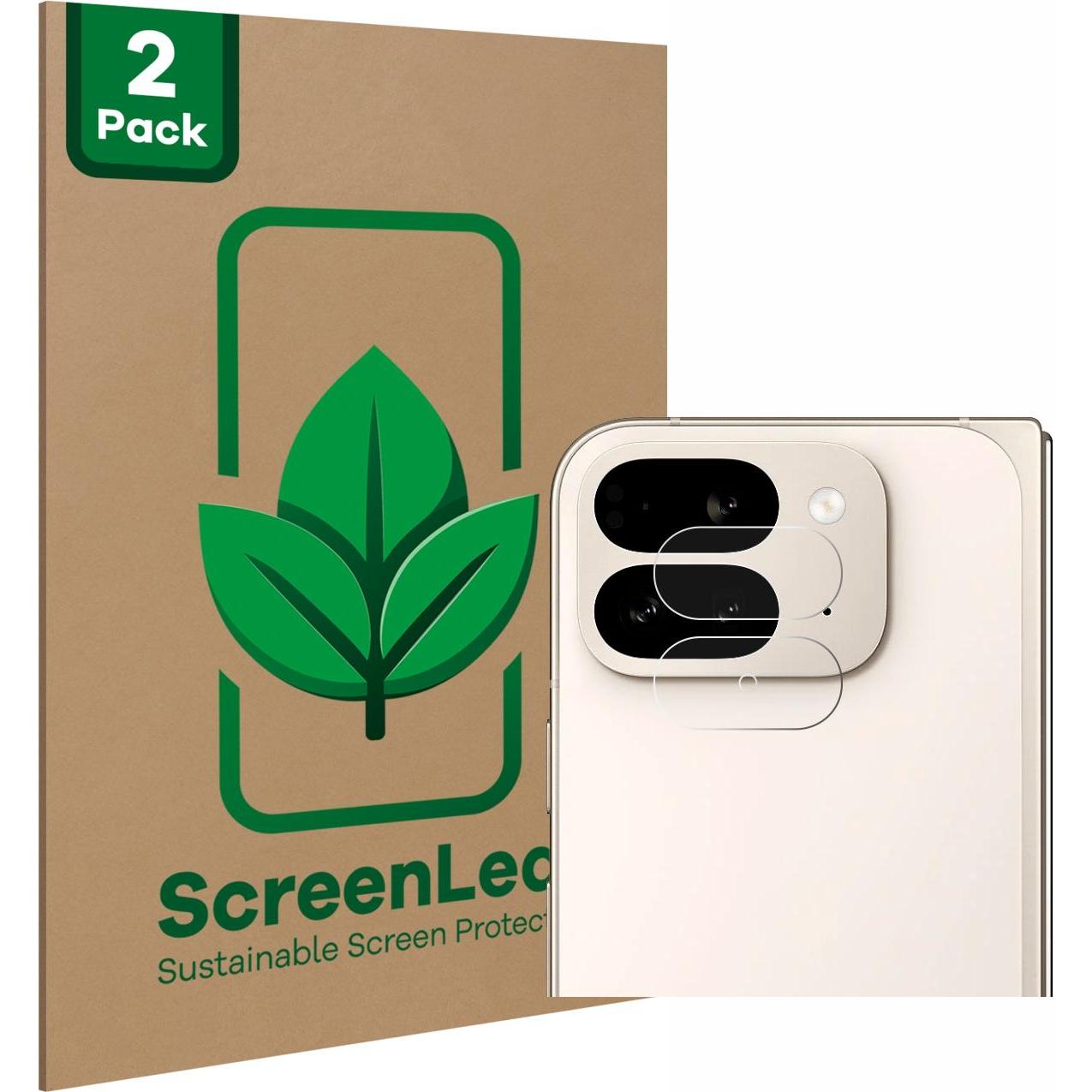 ScreenLeaf Schutzfolie nachhaltiger Displayschutz Displayschutzfolie Folie Klar Transparent (2 Stück, Google Pixel 9 Pro...