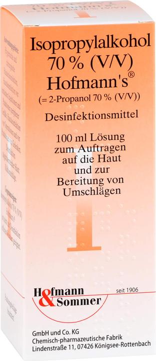 Actual product image Isopropyl alcohol 70% (V/V) 's disinfectant, 100 ml solution (100 ml)