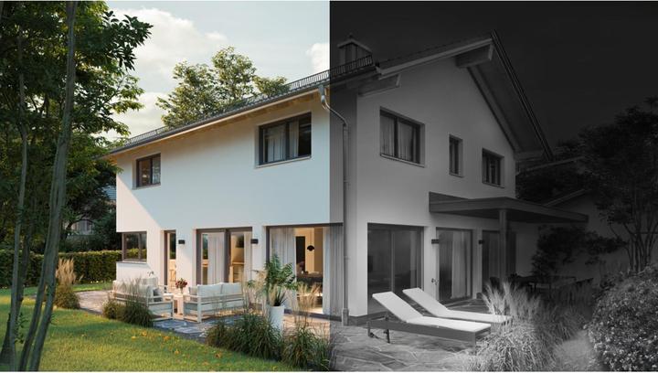 Produktbild Hama Smarte Überwachungskamera mit Spotlight und Bewegungmelder, WLAN, für aussen (1920 x 1080 Pixels)