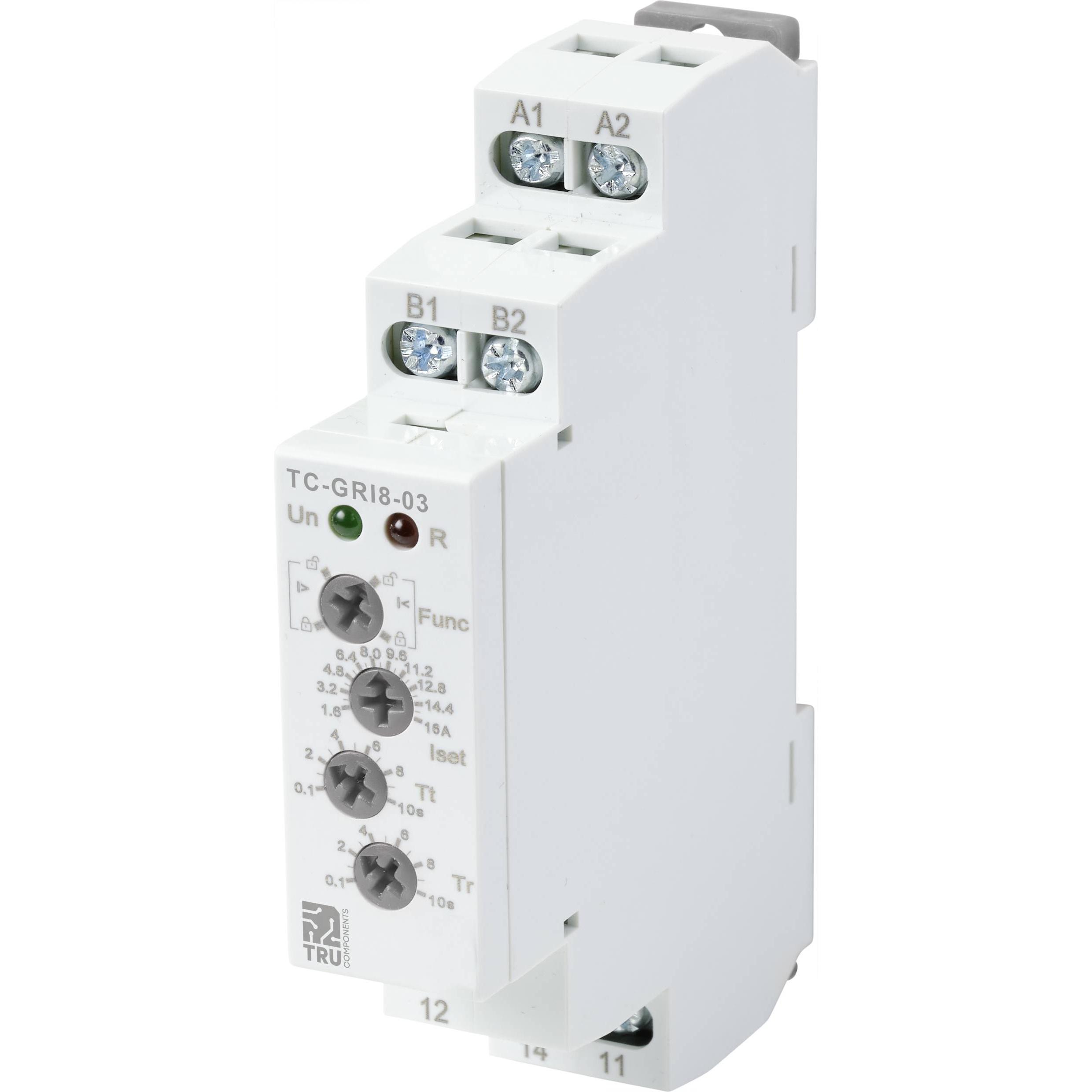 Tru Components Relè di monitoraggio della corrente GRI8-03/16 Corrente, Relais