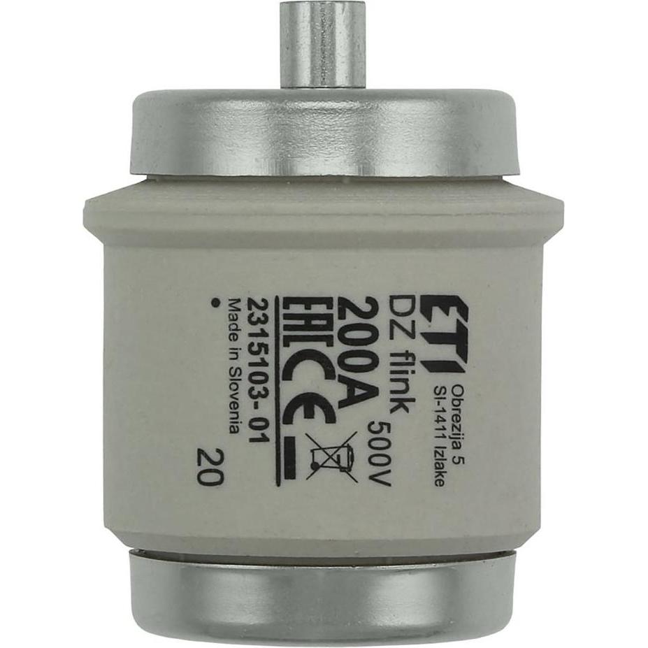 10x Eaton, Sicherung, Sicherungseinsatz, Niederspannung, 200 A, AC 500 V, 50 kA, D5, 56 x 46 mm, gR, DIN, IEC, superflin...