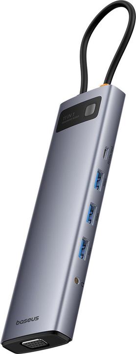 Produktbild Baseus Hub 11in1 StarJoy Metal Glam Series, USB-C to HDMI +VGA + 3 x USB 3.0 + USB 2.0+USB-C PD + RJ (USB-C, 11 Ports)