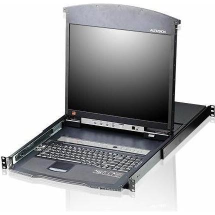 Aten KL1516AN 16-Port LCD KVM, KVM Switch, Schwarz