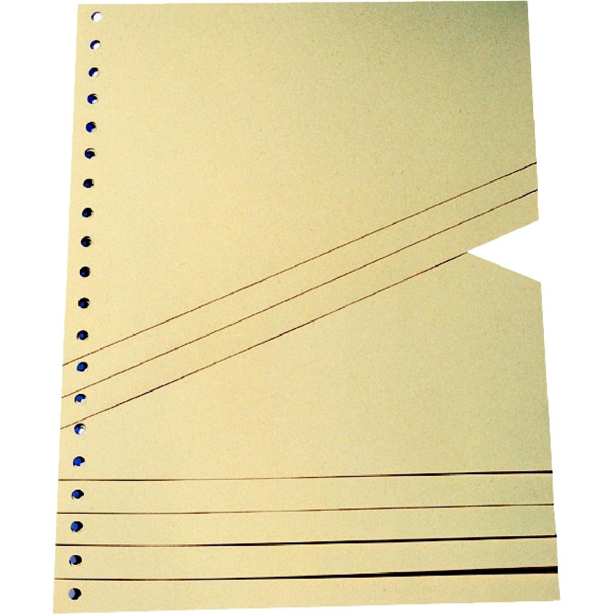 4x Schäfer Shop, Ordner Zubehör, Staffeltrennblatt A4 100ST chamois