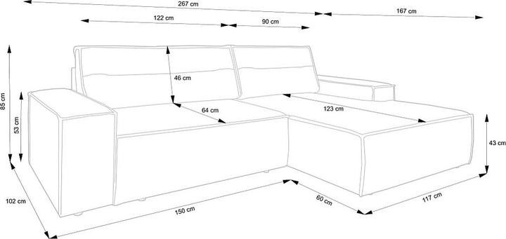 Immagine prodotto Pascal Morabito Amelia (Divano ad angolo)