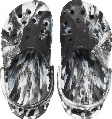 Actual product image Crocs K's Baya Marbled Clog (28)