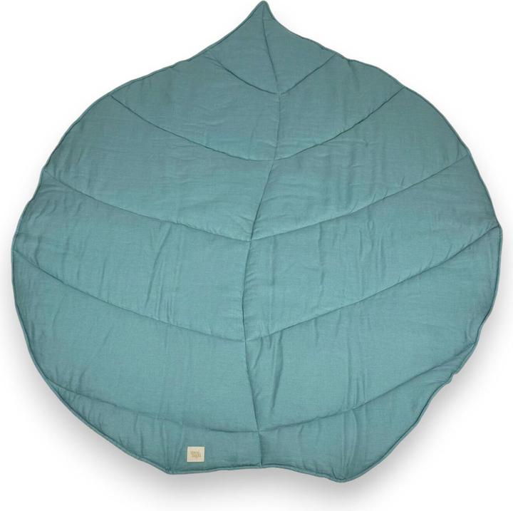 Immagine prodotto Moi Mili Leinenmatte Krabbeldecke Blatt Blau