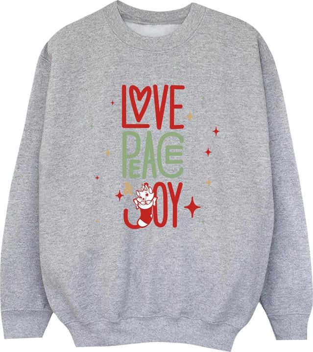 Produktbild Disney The Aristocats Marie Love Peace Joy Sweatshirt Jungen (140, 146)