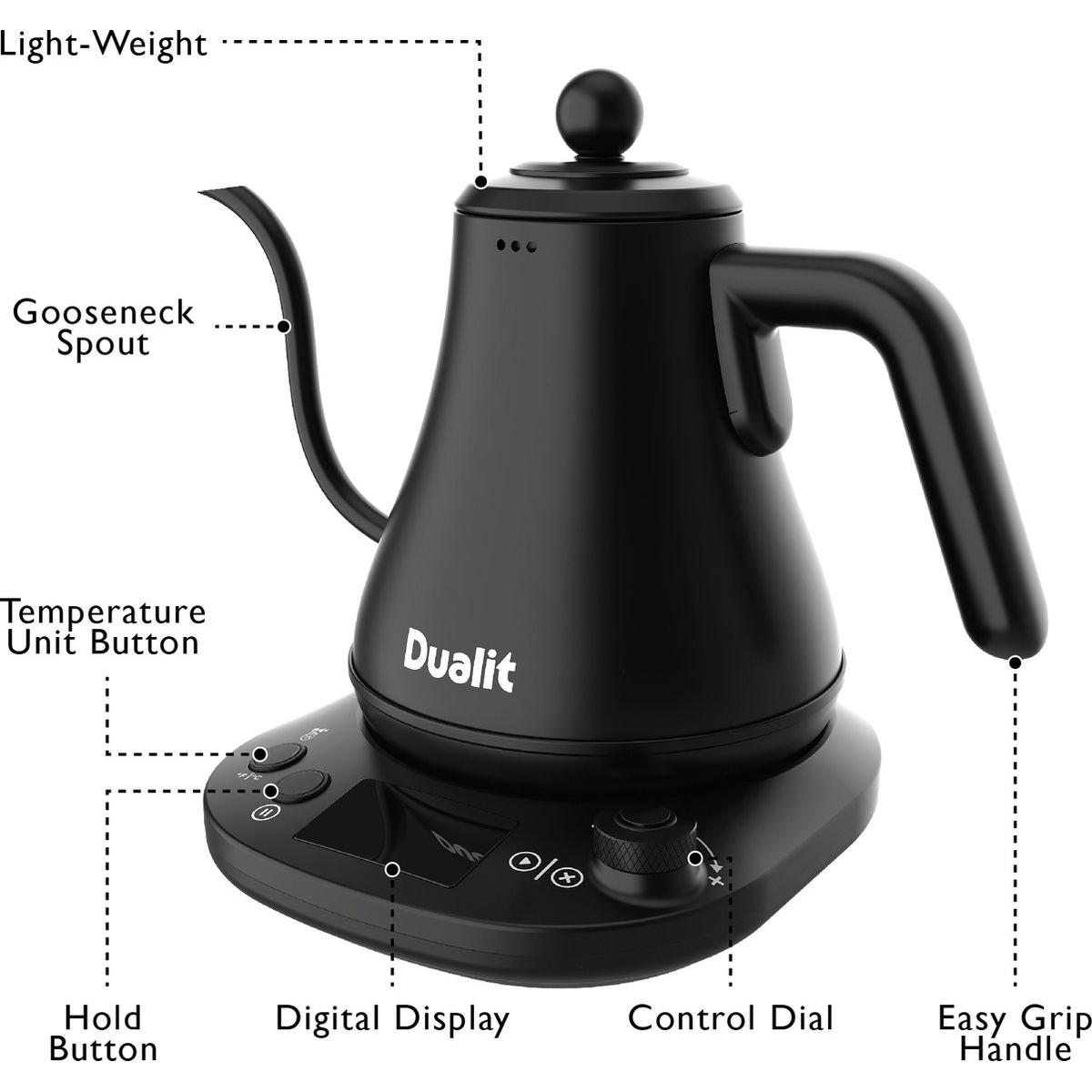 Dualit Café - Bollitore - 800ml - controllo preciso della temperatura, Bollitore