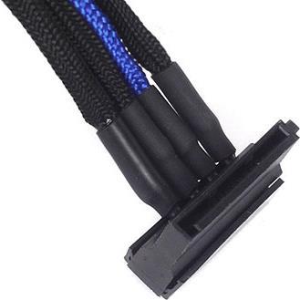 Image du produit Silverstone Câble Molex 4 pôles vers 4x SATA (30 cm, PWM à 4 broches)
