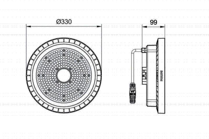 Produktbild Philips Coreline Highbay Gen5 IP65 95569100 126W 20000lm 4000K breitstrahlend (20000 lm)