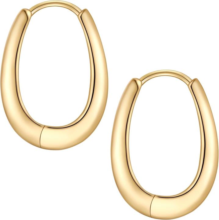 Immagine prodotto Glanzstücke München Creolen Sterling Silber gelbgold - 38218 (Argento)