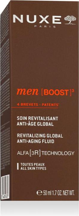 Actual product image Nuxe Men (BOOST)³ Revitalisierendes globales Anti-Aging-Fluid (50ml) (50 ml, Face fluid)