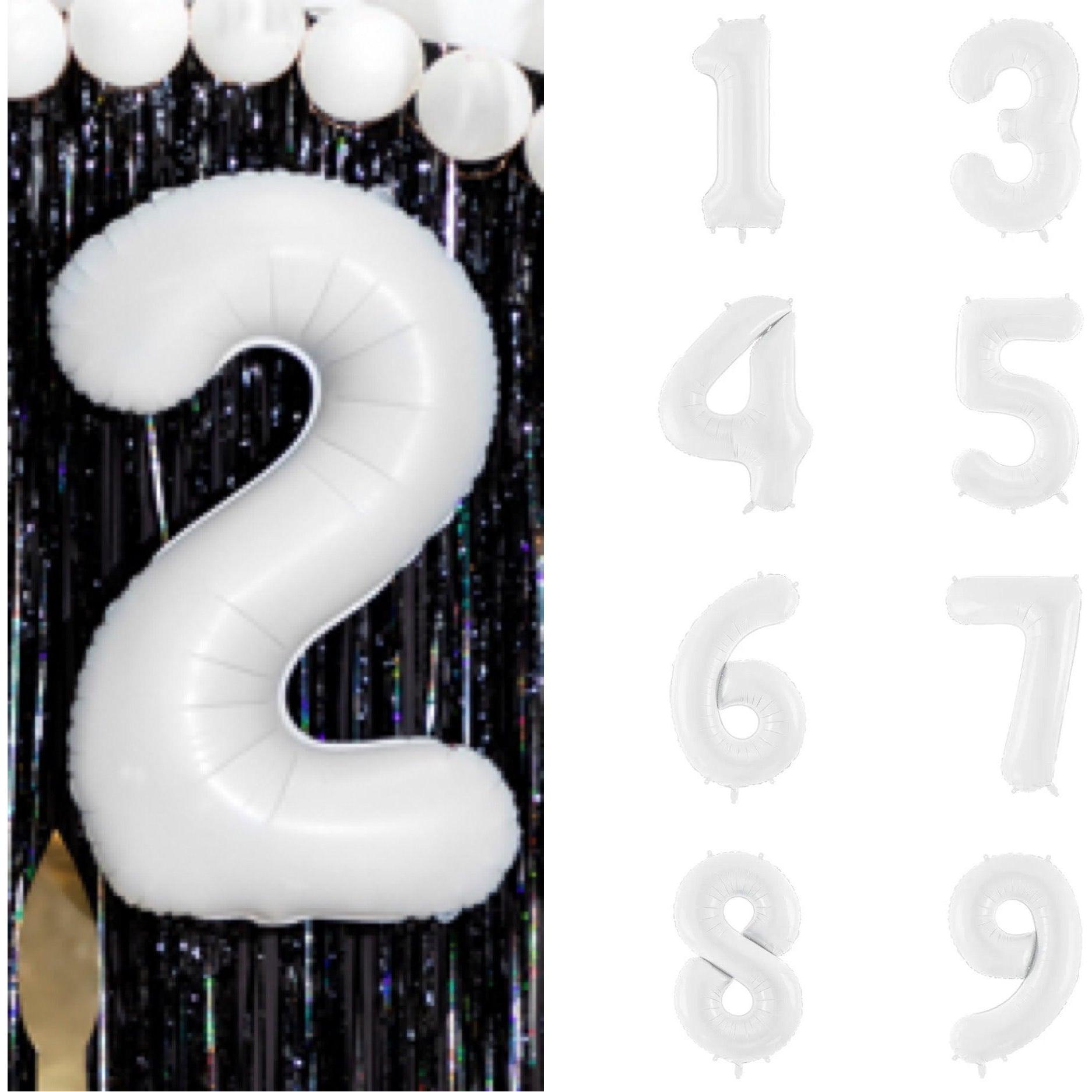 Thumbnail - Partydeco Ballon alu Chiffre "3" Blanc