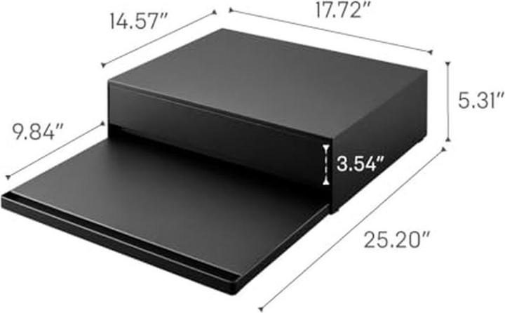 Actual product image Yamazaki Pull-out shelf with drawer for the TOWER kitchen unit