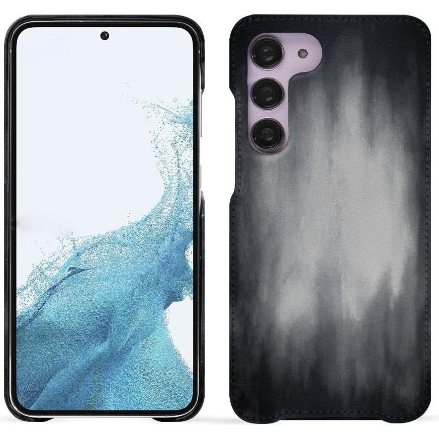 Noreve Lederschutzhülle (Samsung Galaxy S23), Smartphone Hülle, Grau