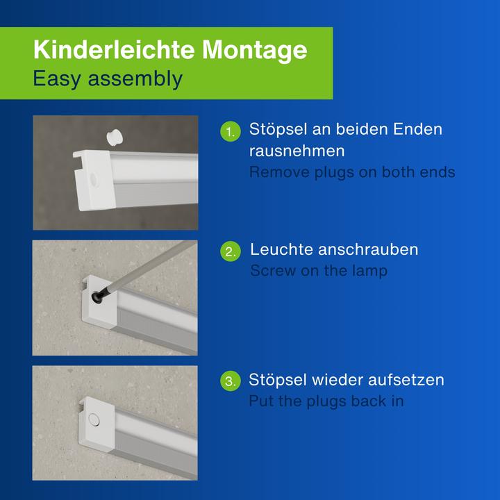 Produktbild REV LED-Unterbauleuchte Mini Slim, 6W, 3000K, 420lm, warmweiss, IP20, 60 cm (420 lm)
