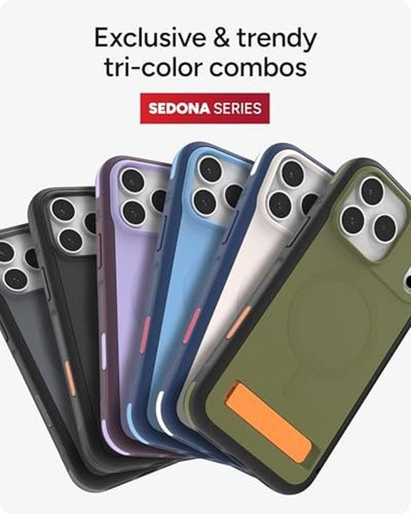 Actual product image Zagg Case für Apple iPhone 17 Pro Max Sedona Snap mit Kickstand flood black (Apple iPhone 17 Pro Max)