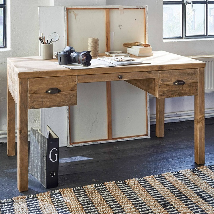 Produktbild Loberon Schreibtisch Kerava braun (136 x 67 x 76 cm)
