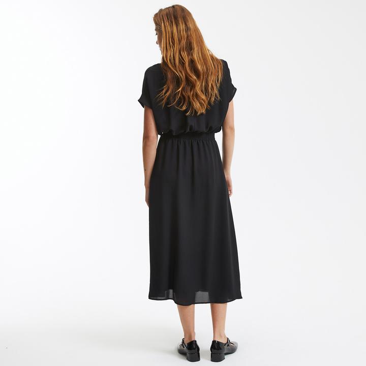 Image du produit La Redoute Collections Maxi-robe évasée avec taille smockée (44)