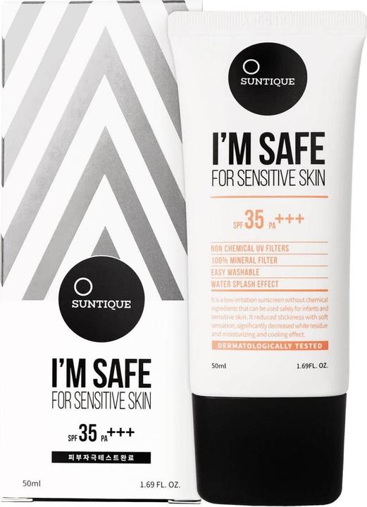 Actual product image Suntique I'M SAFE For Sensitive Skin SPF35 (Suntan cream, SPF 35, 50 ml)