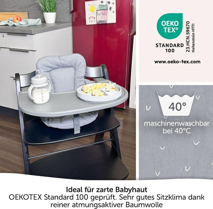 Produktbild La Loona LaLoona Sitzverkleinerer für Hochstühle Sitzverkleinerer für Hauck Alpha Hochstuhl - Curves