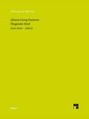 Produktbild Fliegender Brief (Deutsch, Johann Georg Hamann, 2018)