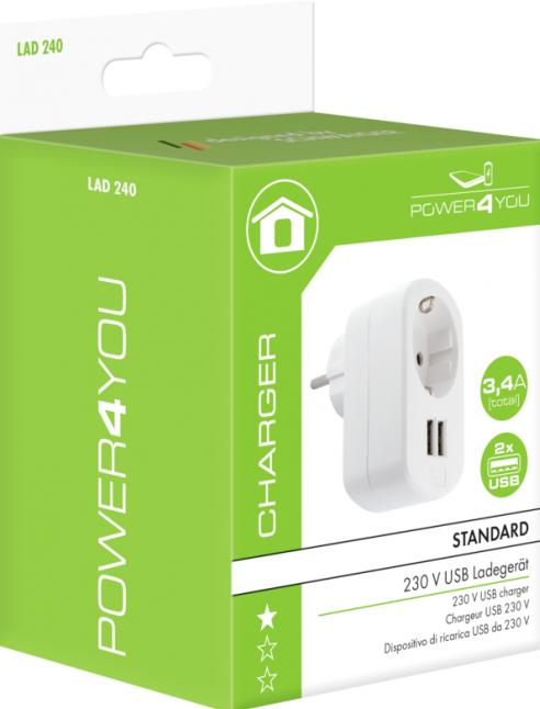 Actual product image Schwaiger USB charger (5 W, 1 portion)