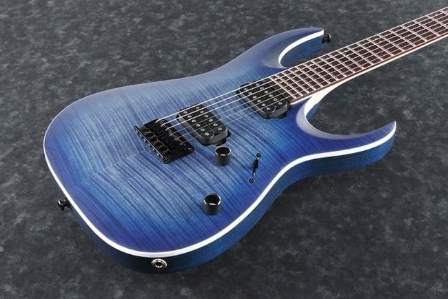 Actual product image Ibanez gitaar RGA42FM-BLF Blue Lagoon Burst Flat rate (Electric guitar)