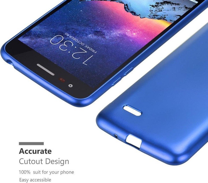 Actual product image Cadorabo TPU Matt Metallic Cover (LG K8 2017)