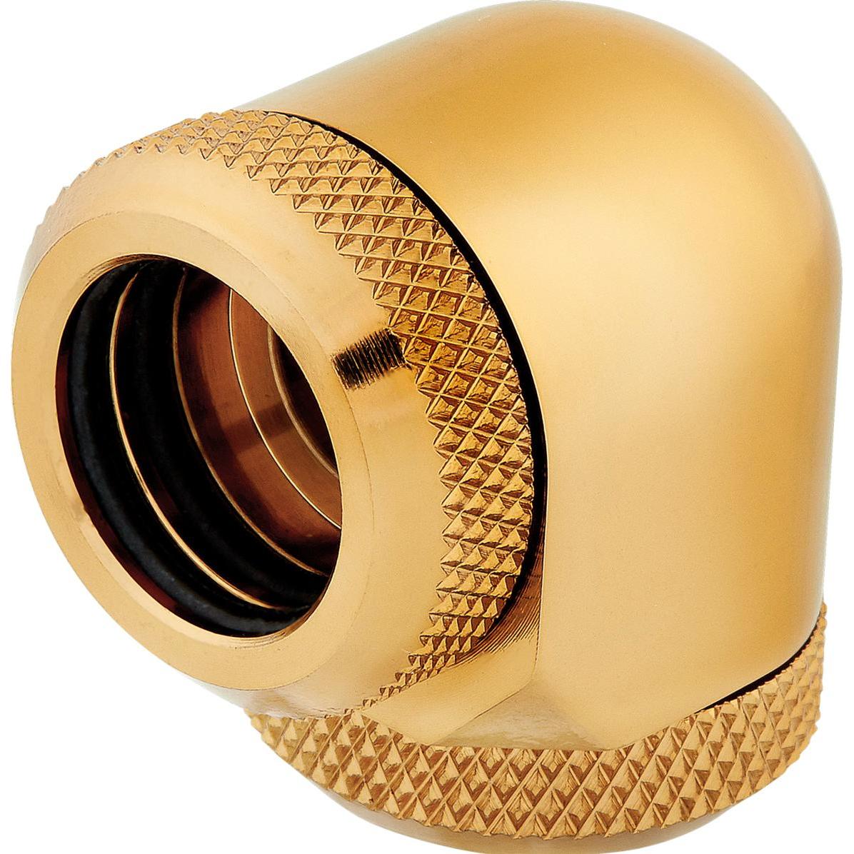 Corsair Hydro X Series Fitting XF Hardline 2-pack, Wasserkühlung Anschluss, Gold