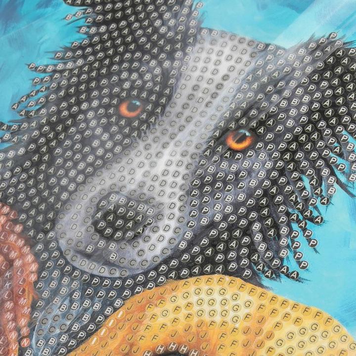 Actual product image Craft Buddy Dogs, 18x18cm Crystal Art Card