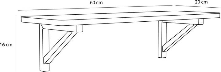Produktbild Hübsch Arki Shelf Nature