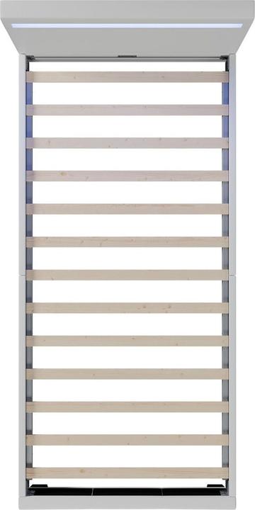 Actual product image Juskys LED upholstered bed Verona with slatted frame (90 x 200 cm)