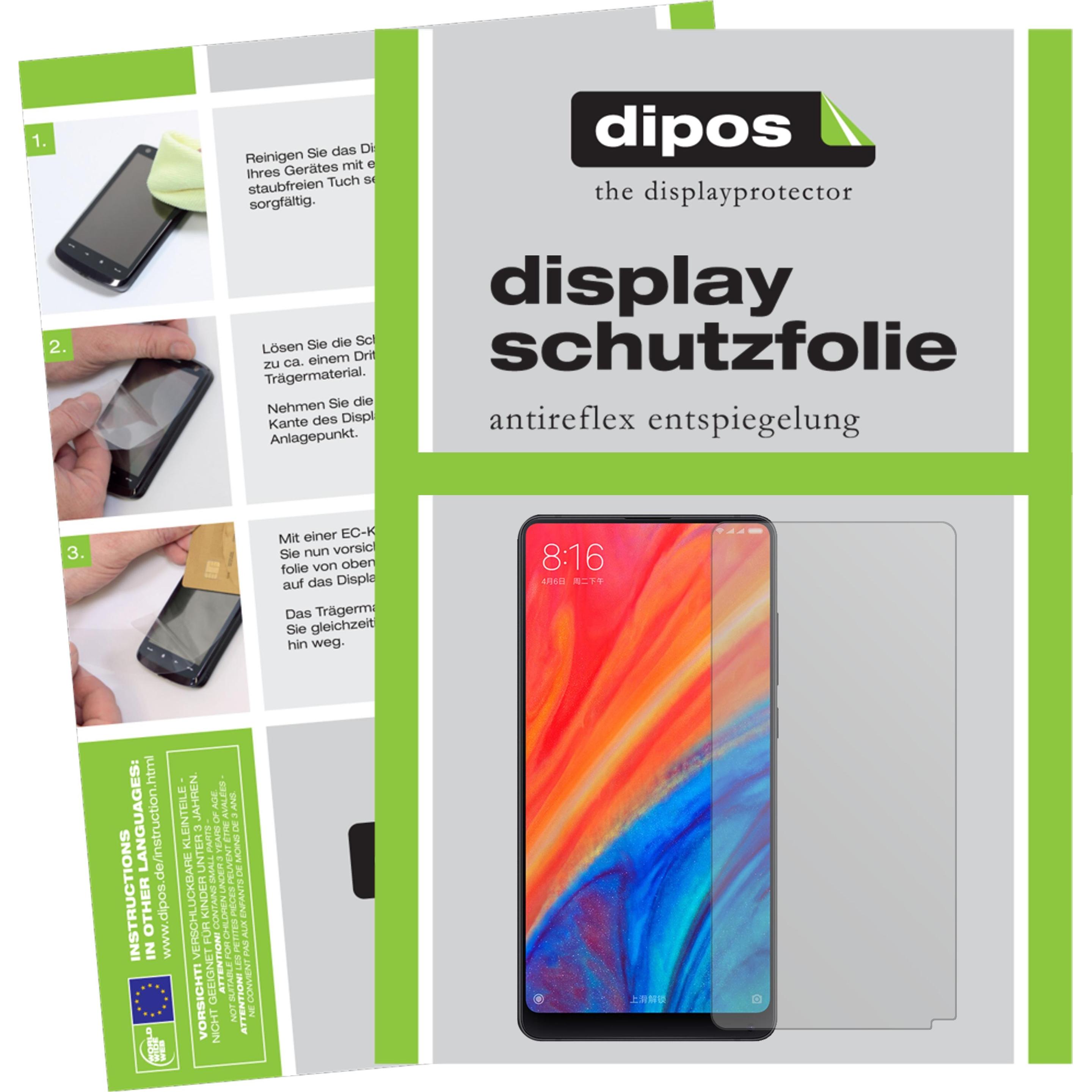 Dipos Displayschutzfolie Antireflex (5 Stück, Xiaomi Mi Mix 2S), Smartphone Schutzfolie, Transparent