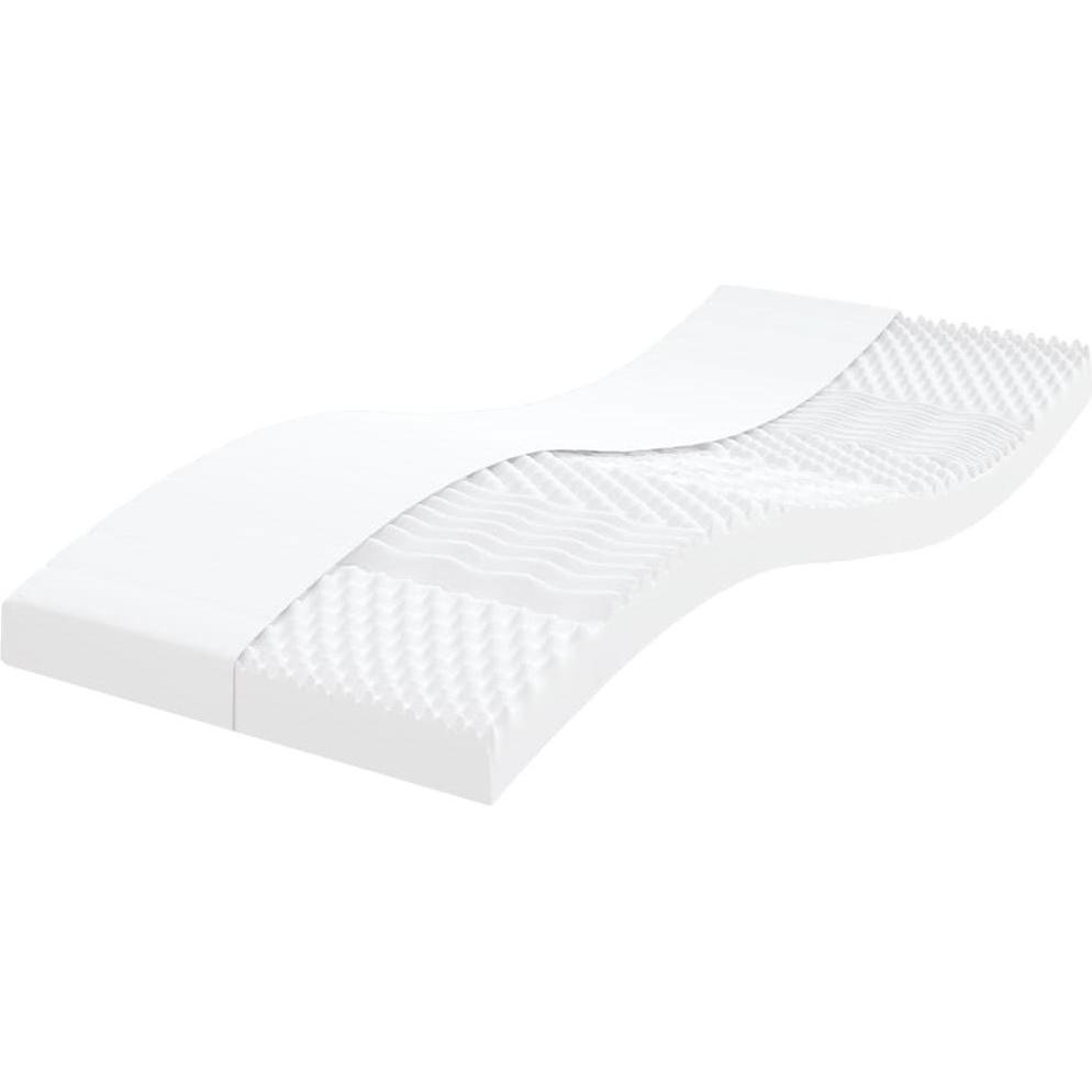 VidaXL, Matratze, Schaumstoffmatratze 90 x 220 cm 7-Zonen Härtegrad 20 ILD (90 x 220 cm, Schaumstoffkern)