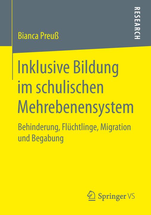 Produktbild Inklusive Bildung im schulischen Mehrebenensystem (Deutsch, Bianca Preuss, 2018)
