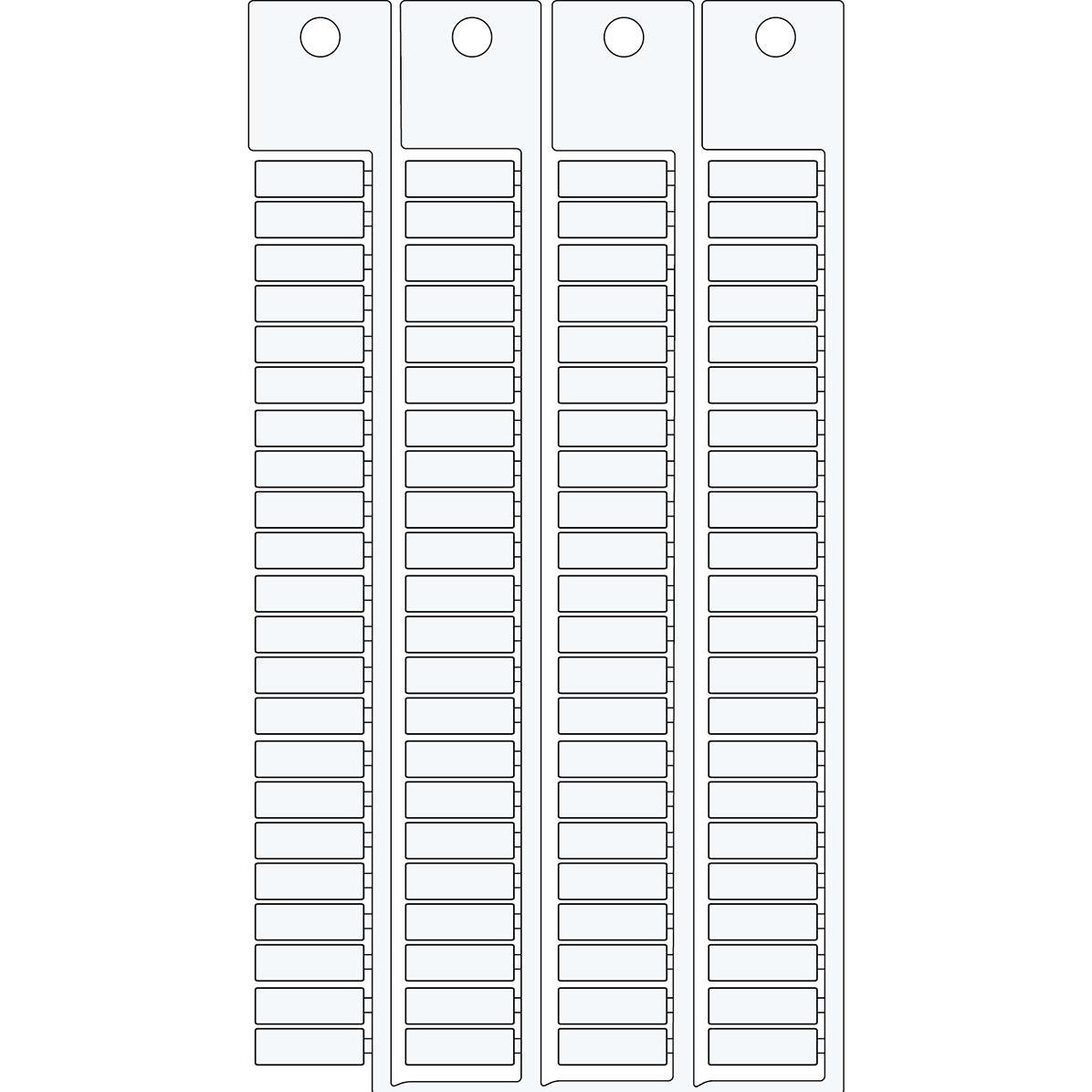 Brady, Accessori per il collegamento dei cavi, SA5444, Klemmblock-Kennzeichnung für Modul WE 5 x 15-5 (1408 Anhänger)