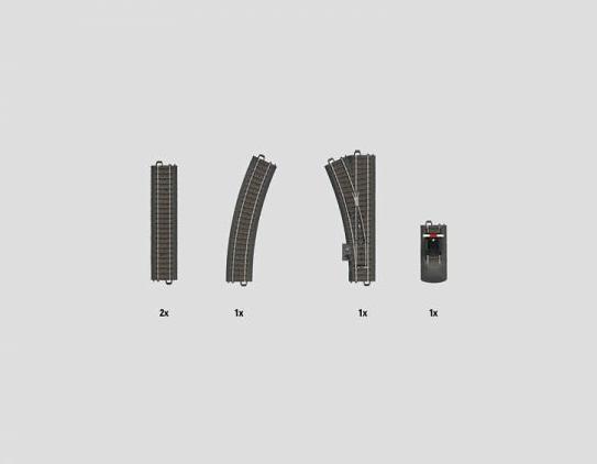 Actual product image Märklin H0 C-track (with ballast) 24900 (Track H0)