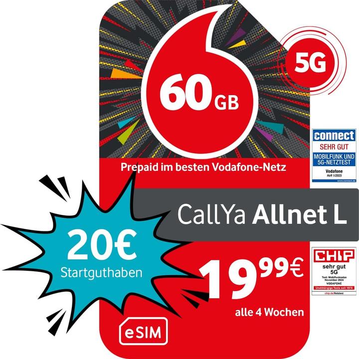 Actual product image Vodafone CallYa Allnet Flat L
