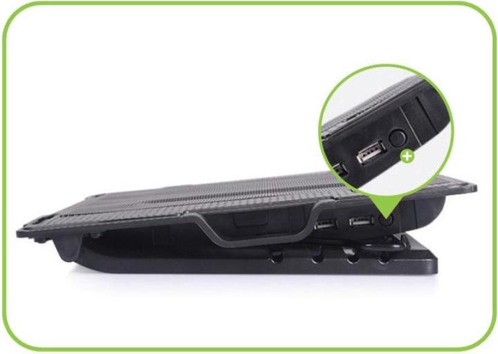 Actual product image Techly 106244 Notebook computer cooling pad and adjustable stand, iki 17.3