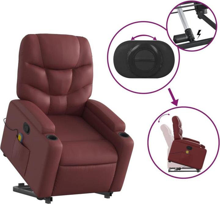 Produktbild vidaXL Massagesessel mit Aufstehhilfe